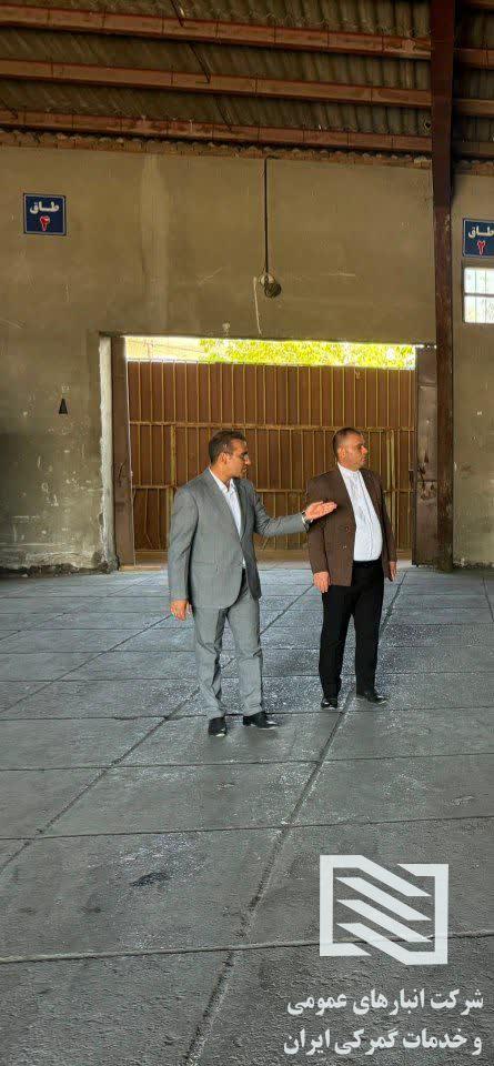 بازدید روح اله حسن‌پور، سرپرست شرکت انبارهای عمومی و خدمات گمرکی استان آذربایجان غربی، از شعبه ارومیه  2